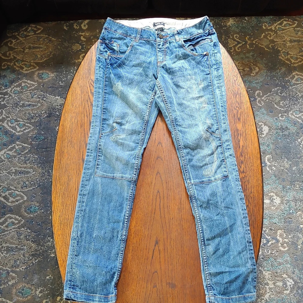 Allen B. Moto Style Medium Wash Skinny Jeans Size Women's 10